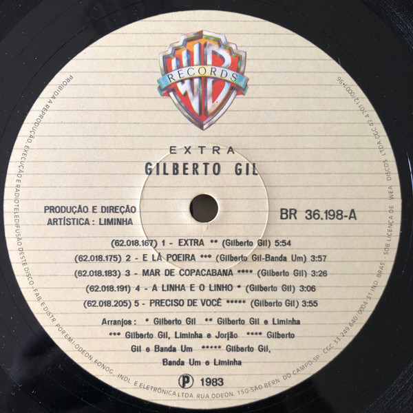 Gilberto Gil - Extra encarte