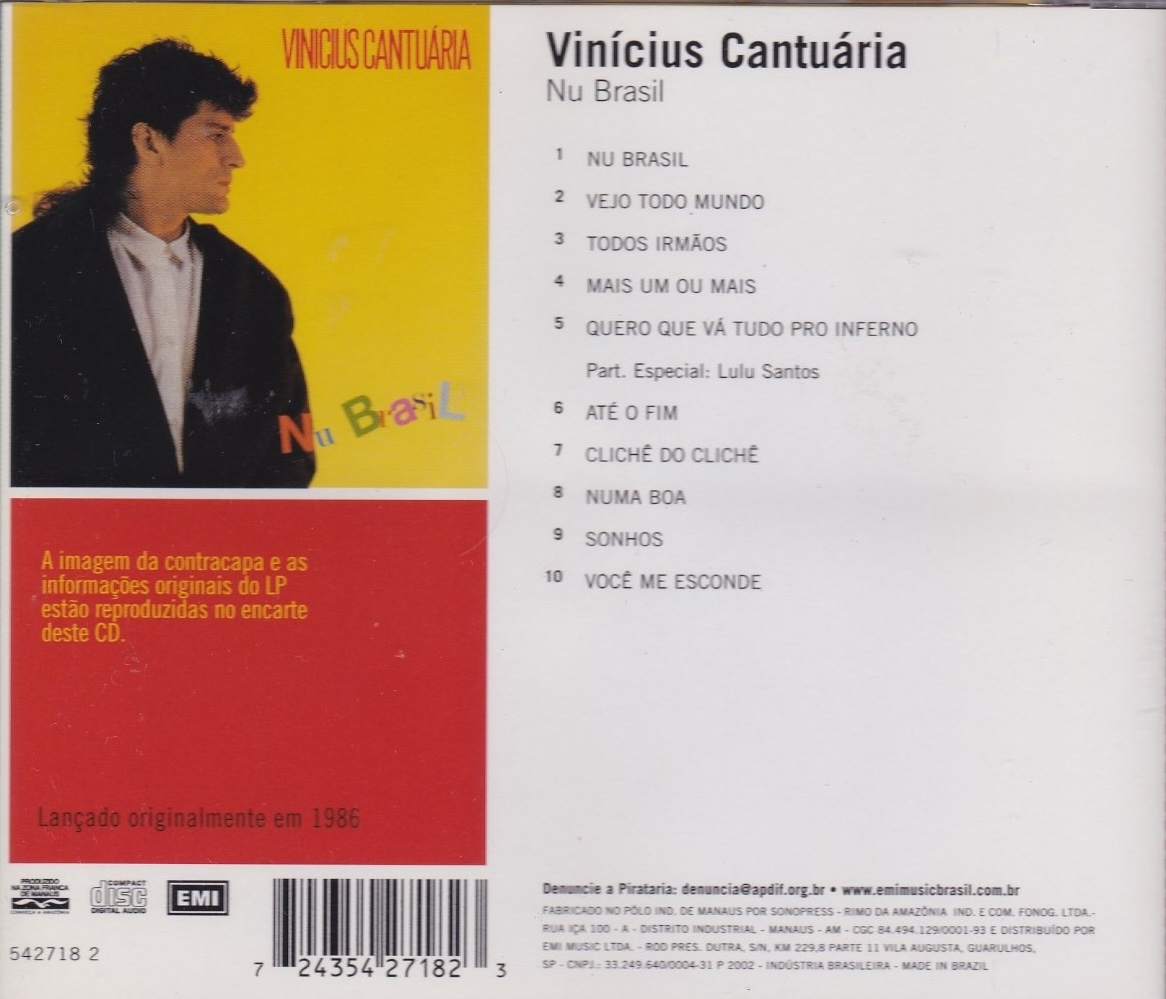 Vinicius Cantuária - Nu Brasil encarte