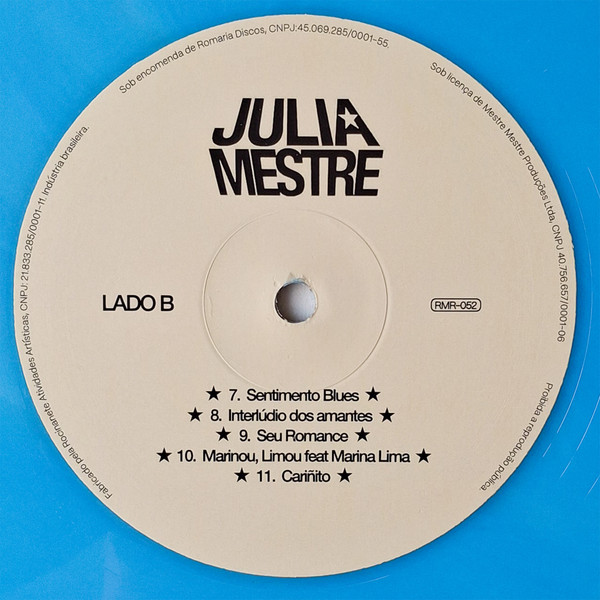 Julia Mestre - Maravilhosamente Bem encarte
