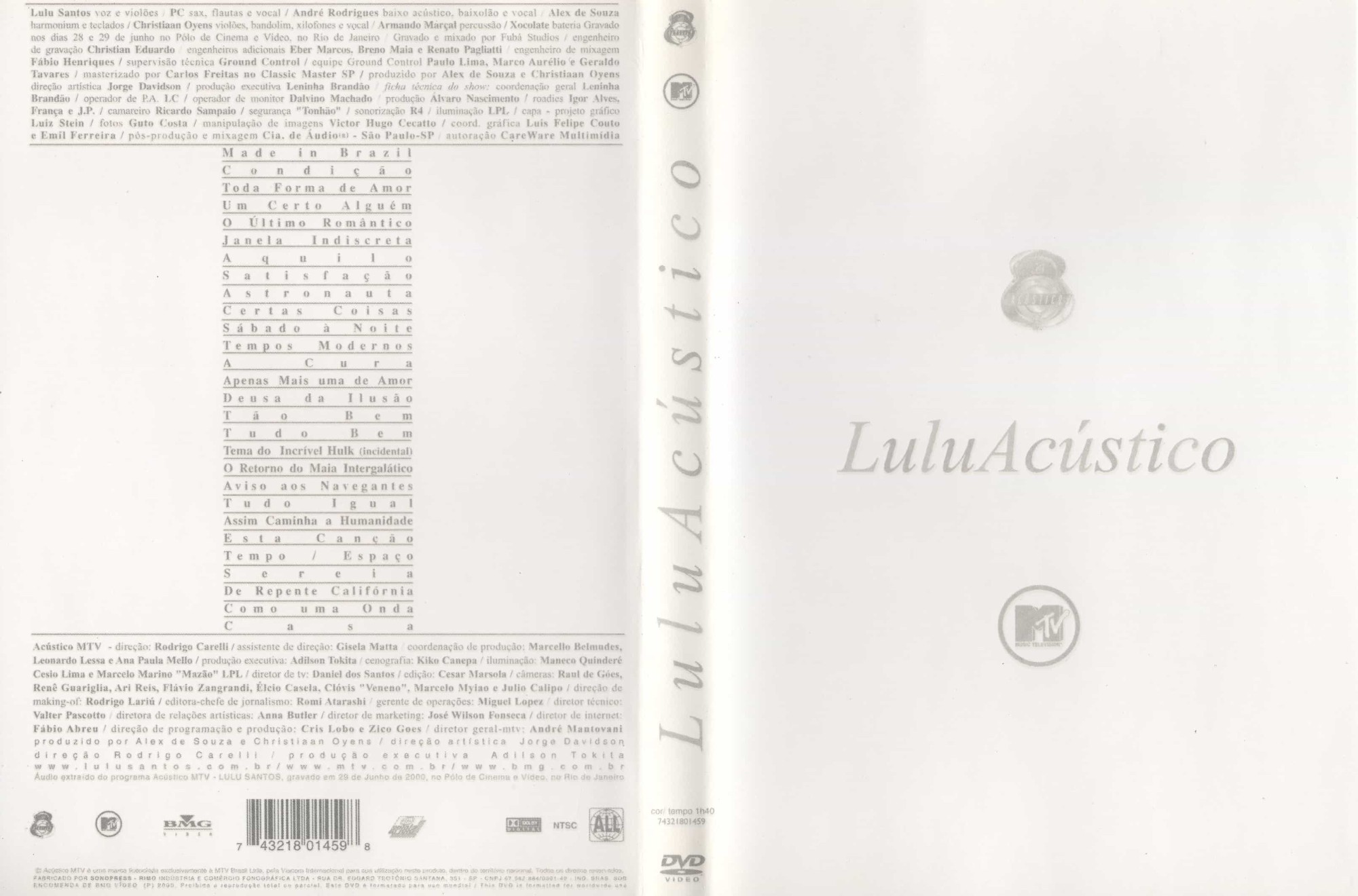 Lulu Santos - Acústico MTV encarte