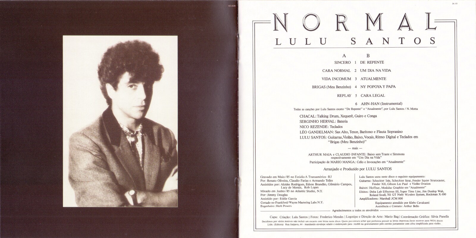 Lulu Santos - Normal encarte