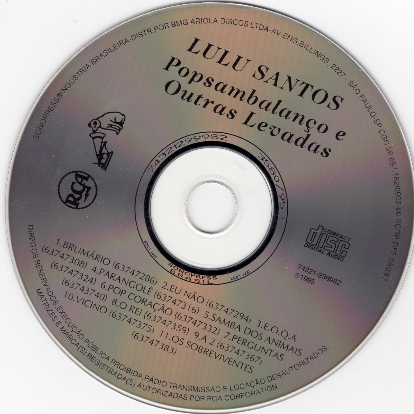 Lulu Santos - Popsambalanço e Outras Levadas encarte