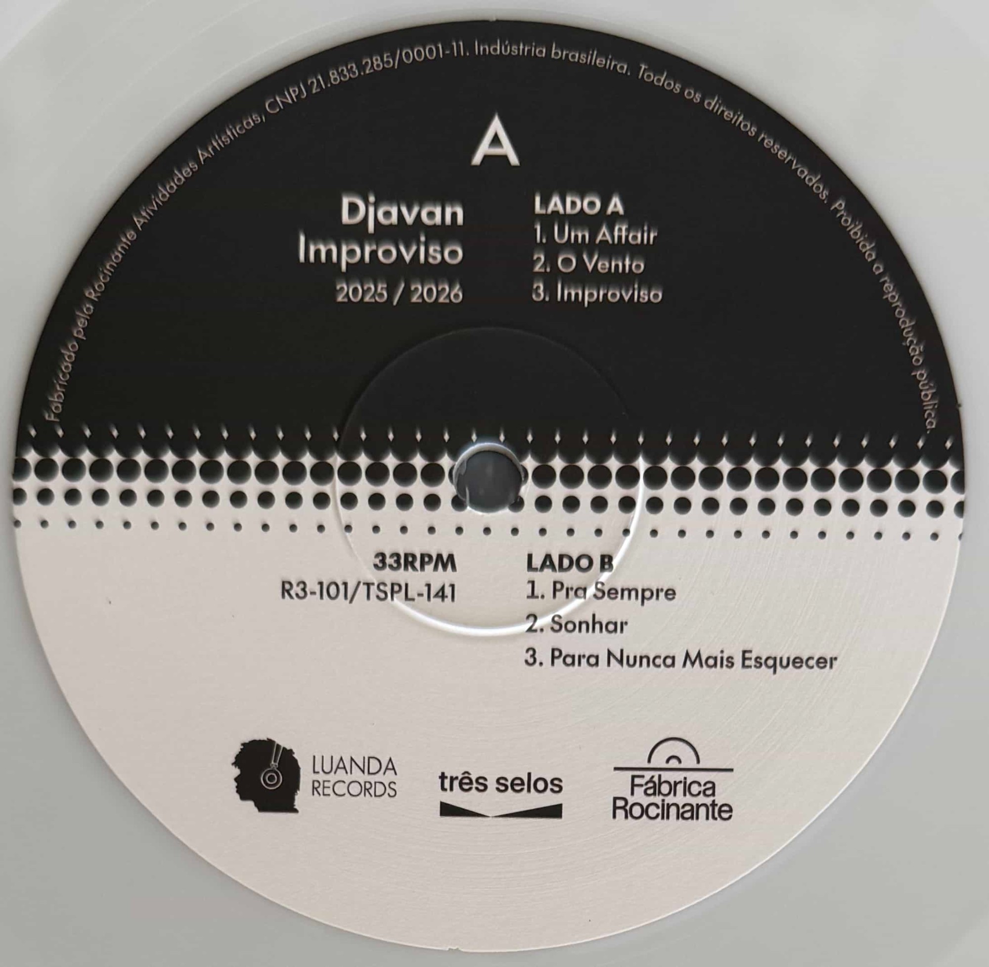 Djavan - Improviso encarte