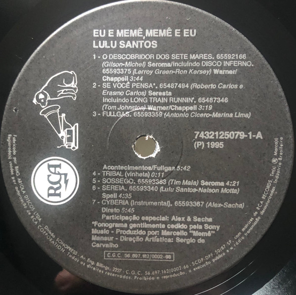 Lulu Santos - Eu E Memê, Memê E Eu encarte