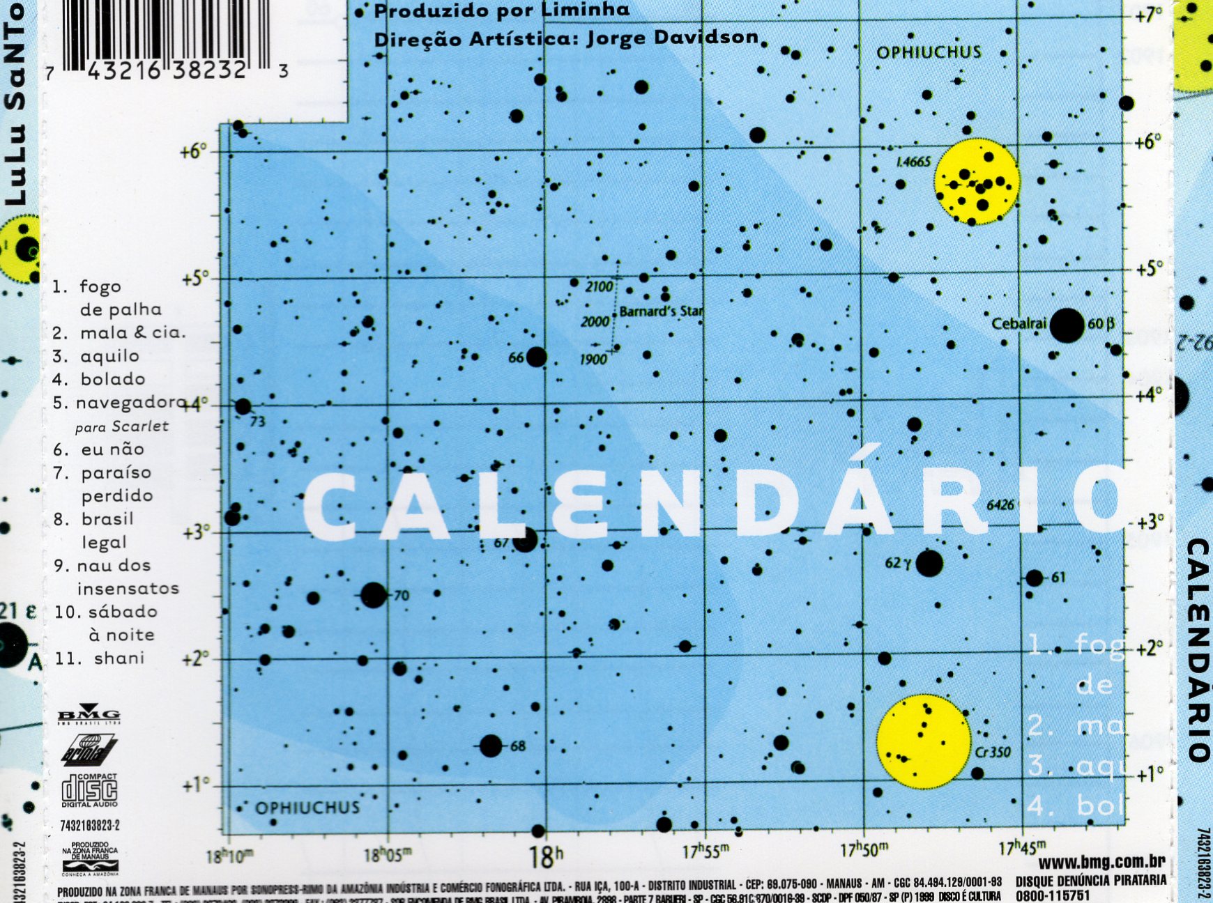 Lulu Santos - Calendário encarte