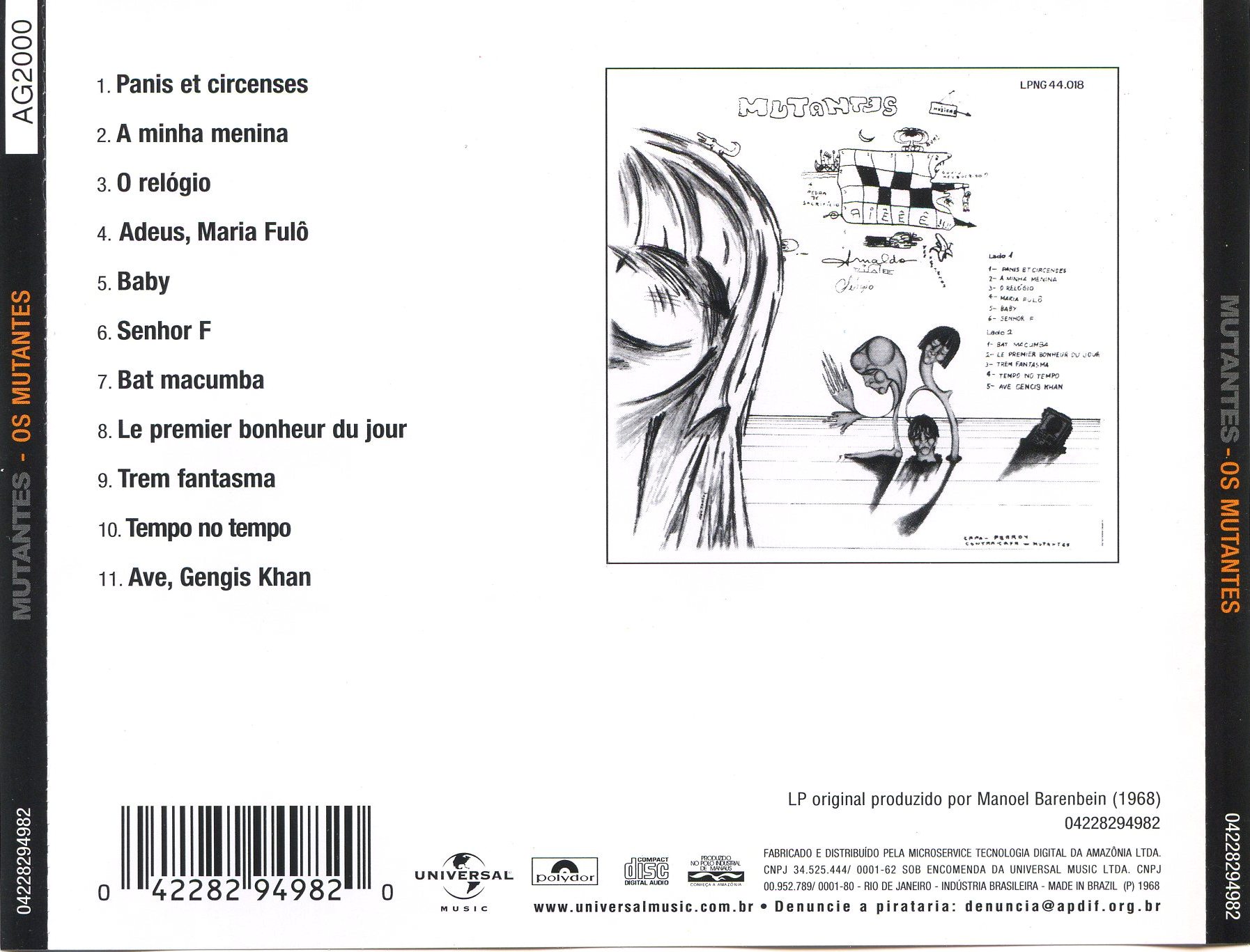 Os Mutantes - Os Mutantes encarte