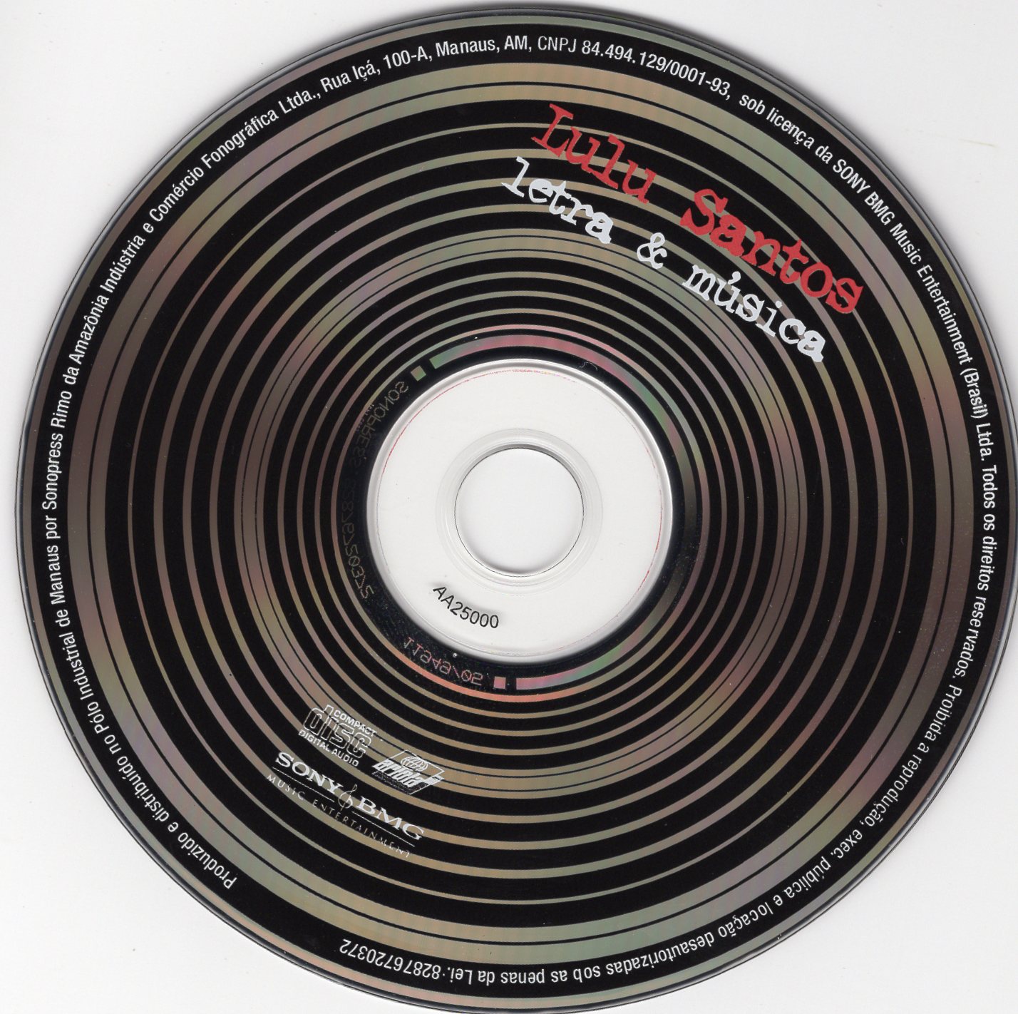 Lulu Santos - Letra & Música encarte