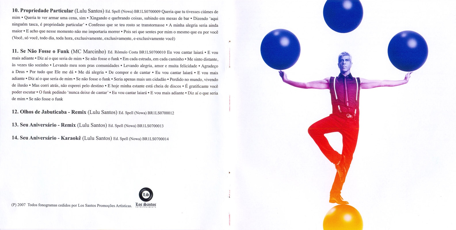 Lulu Santos - Longplay encarte