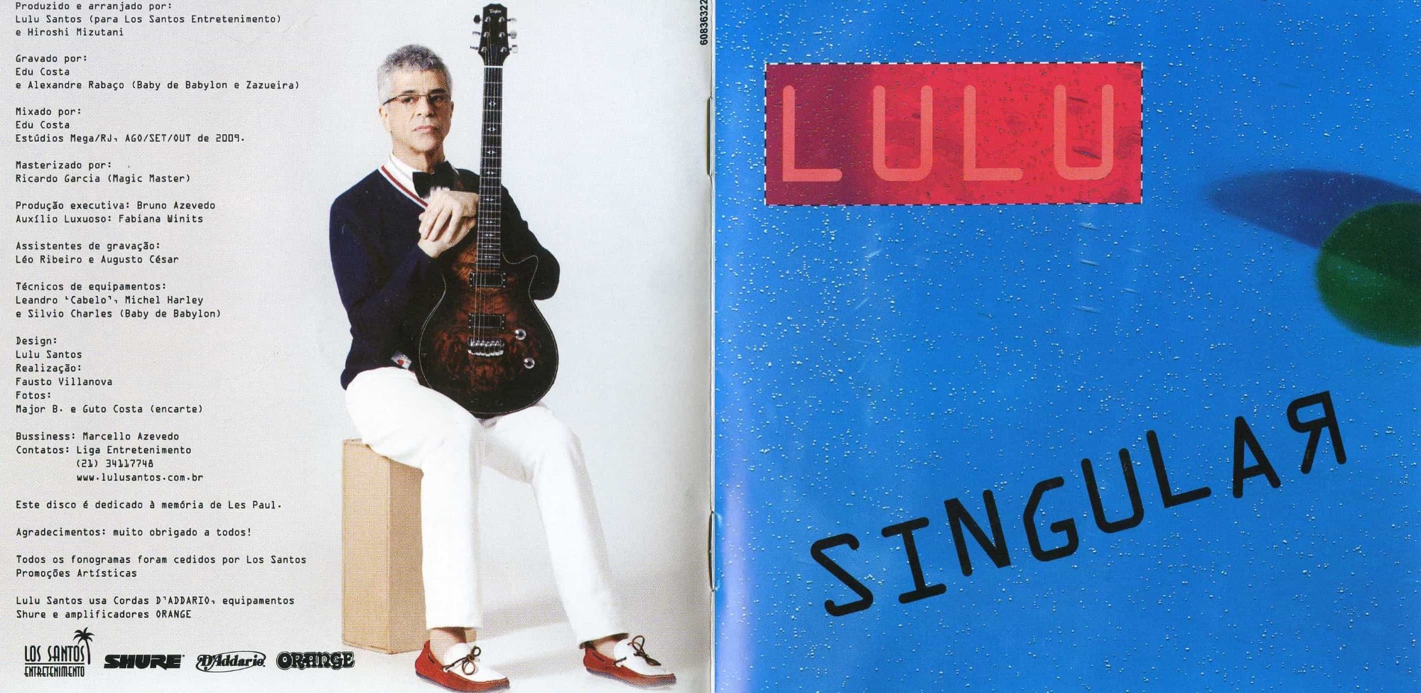 Lulu Santos - Singular encarte