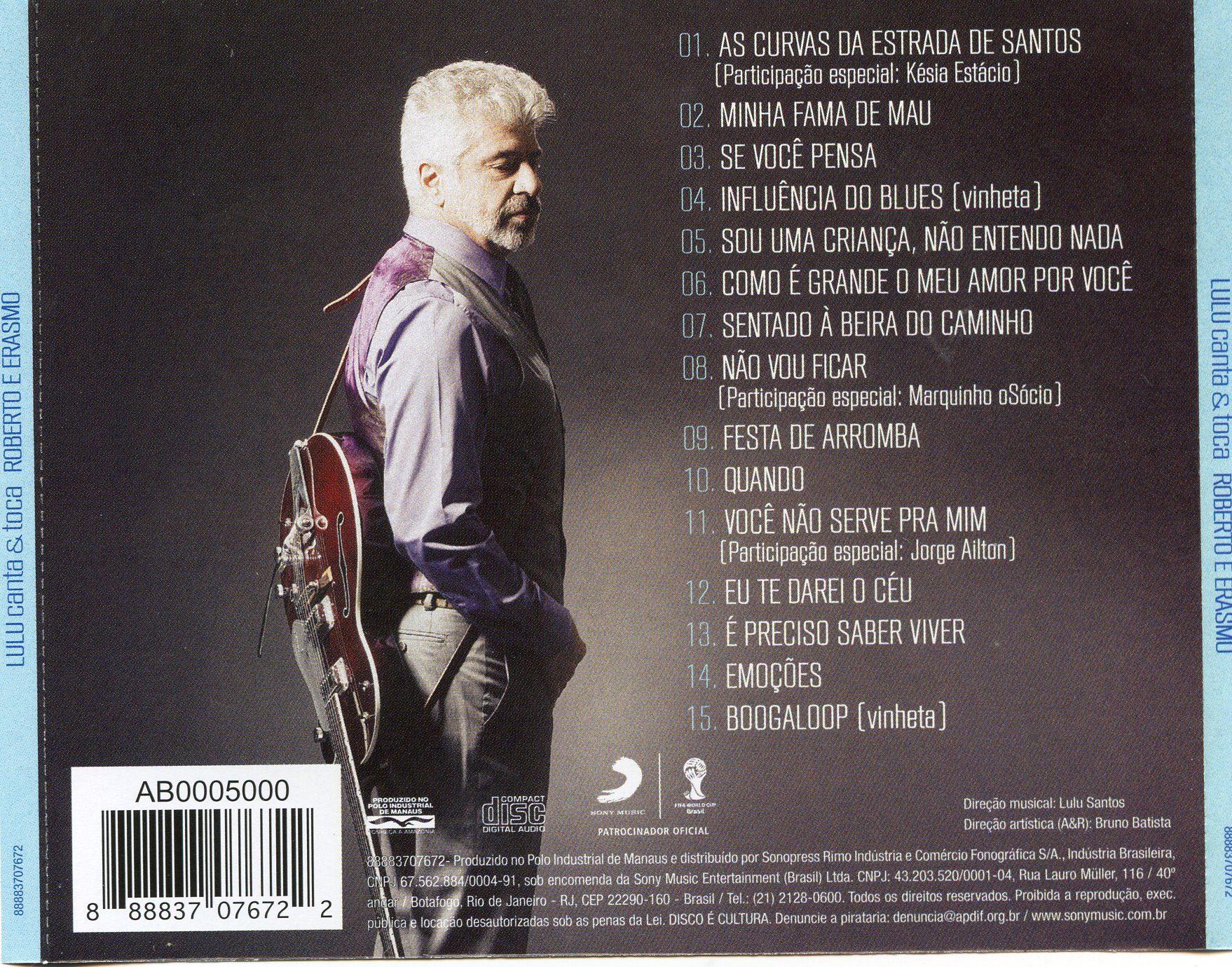 Lulu Santos - Lulu Canta & Toca Roberto e Erasmo encarte