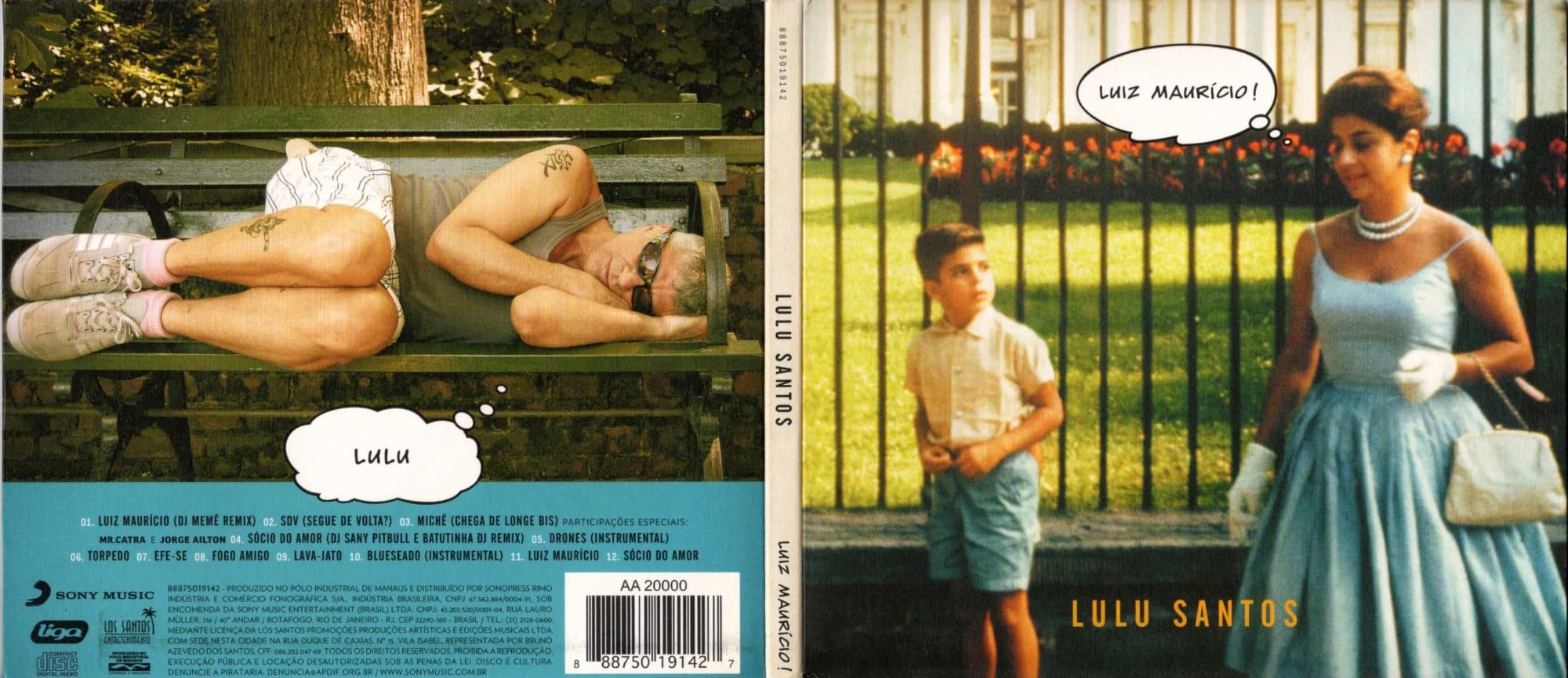 Lulu Santos - Luiz Maurício! encarte