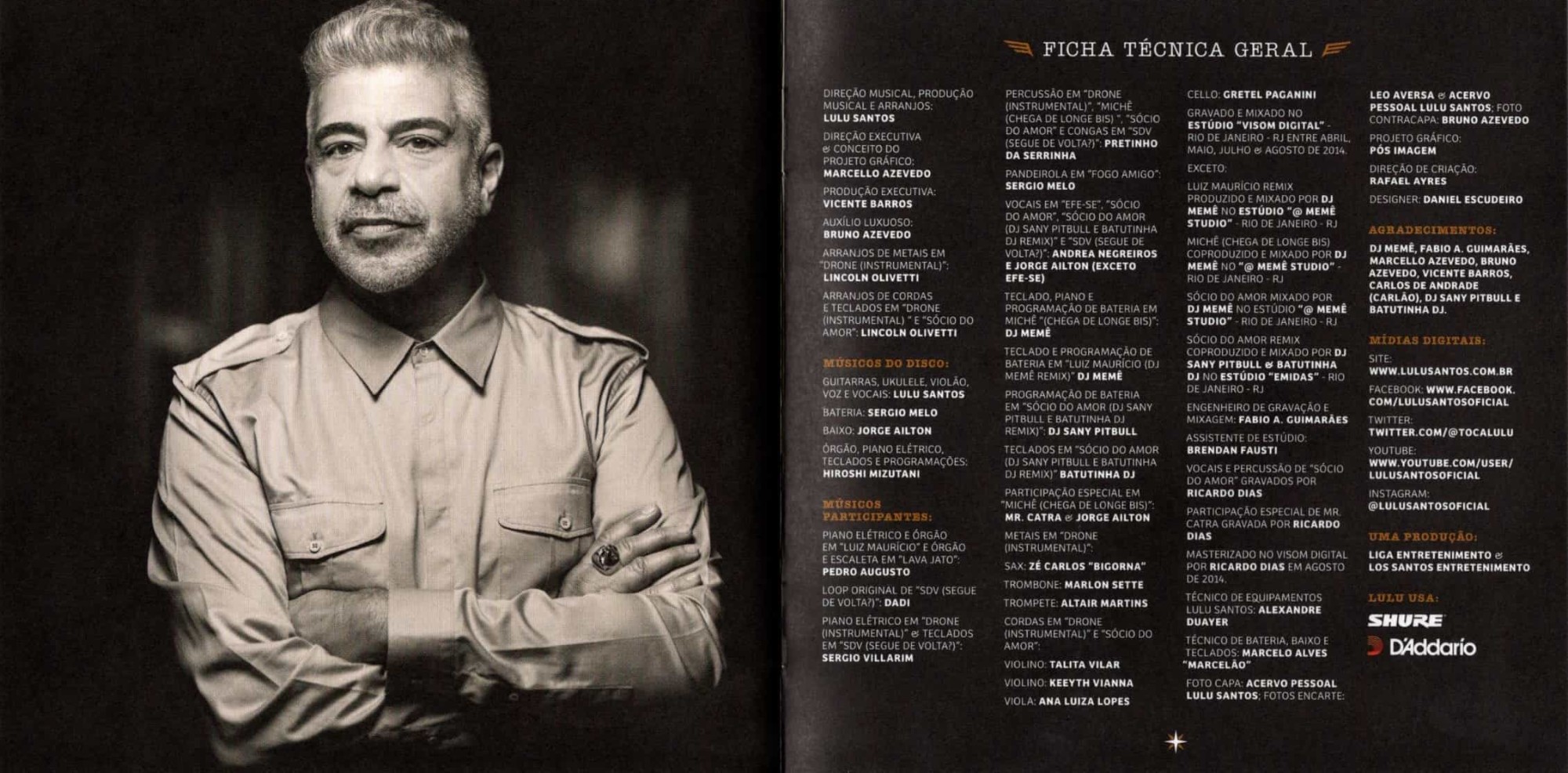 Lulu Santos - Luiz Maurício! encarte