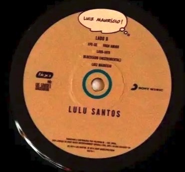 Lulu Santos - Luiz Maurício! encarte