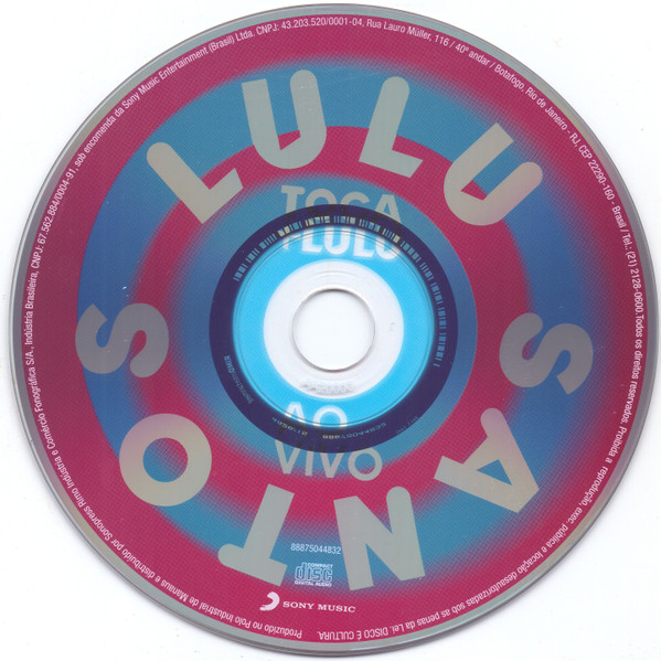 Lulu Santos - Toca + Lulu Ao Vivo encarte