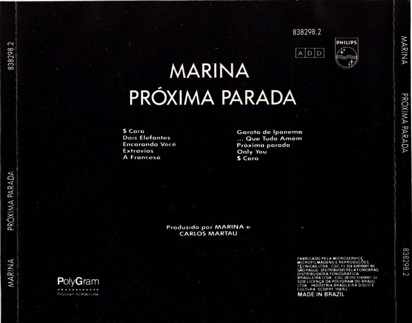 Marina Lima - Próxima Parada encarte