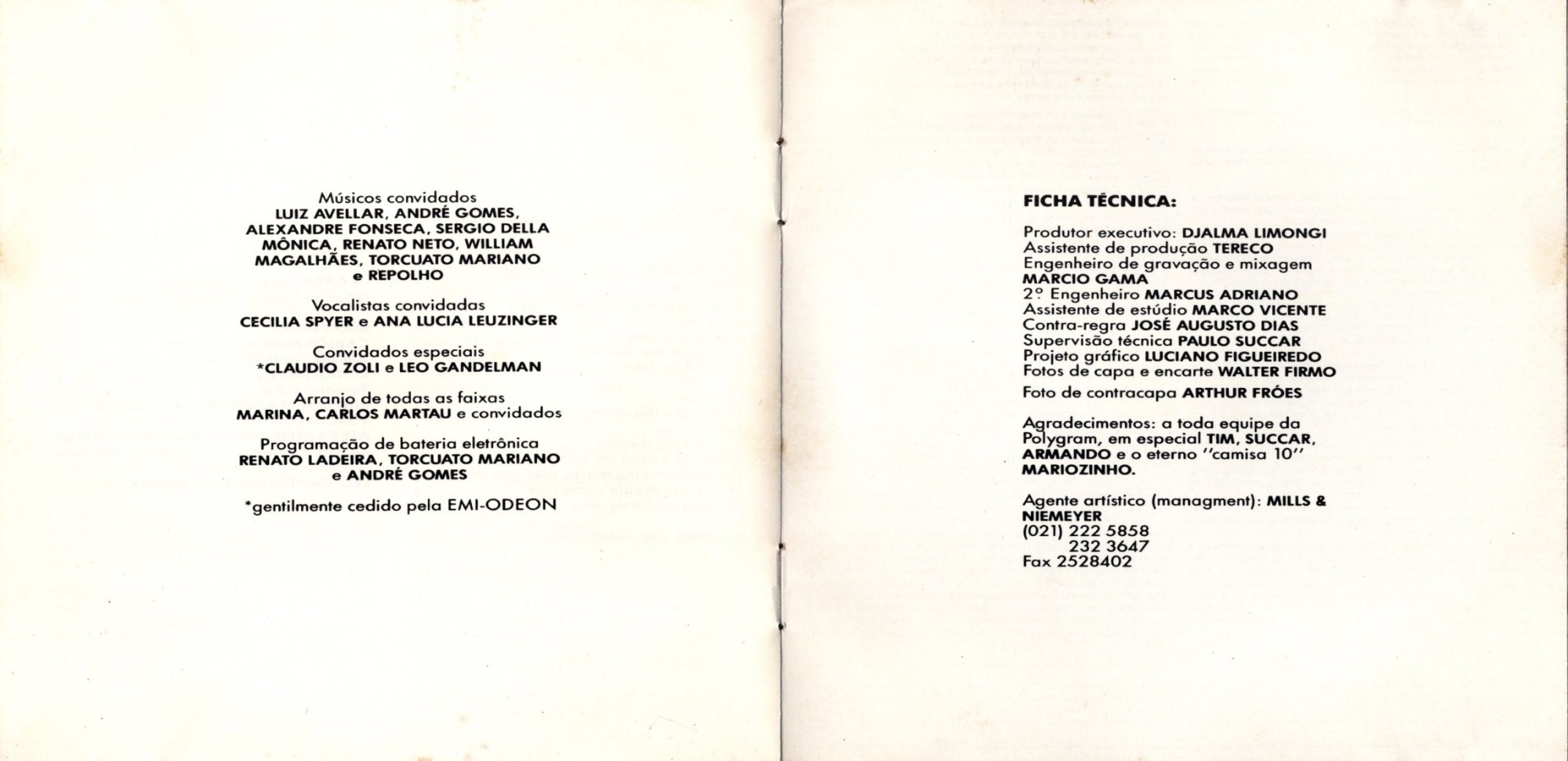 Marina Lima - Próxima Parada encarte