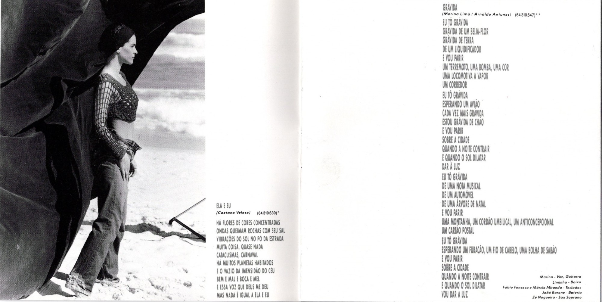 Marina Lima - Marina Lima (1991) encarte