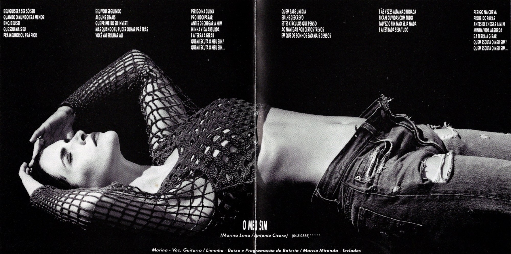 Marina Lima - Marina Lima (1991) encarte