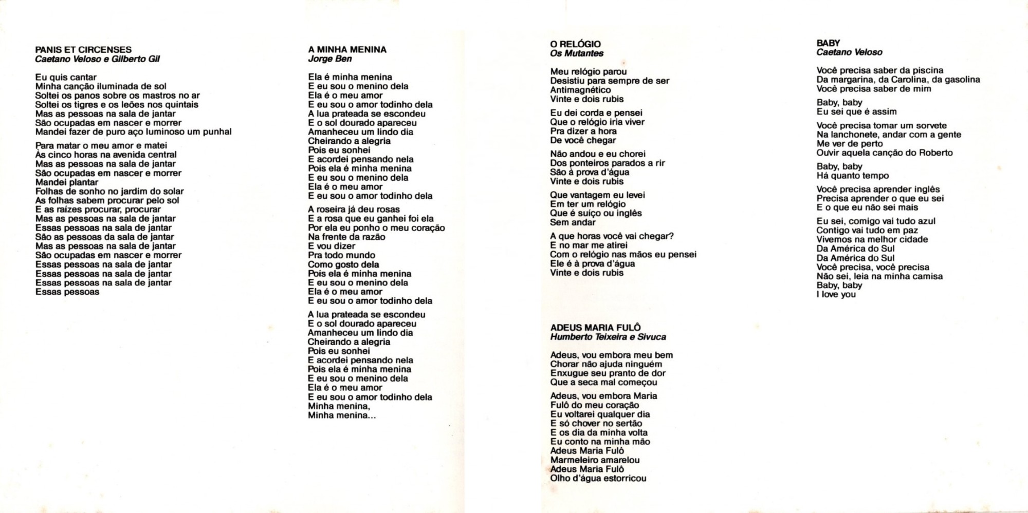 Os Mutantes - Os Mutantes encarte