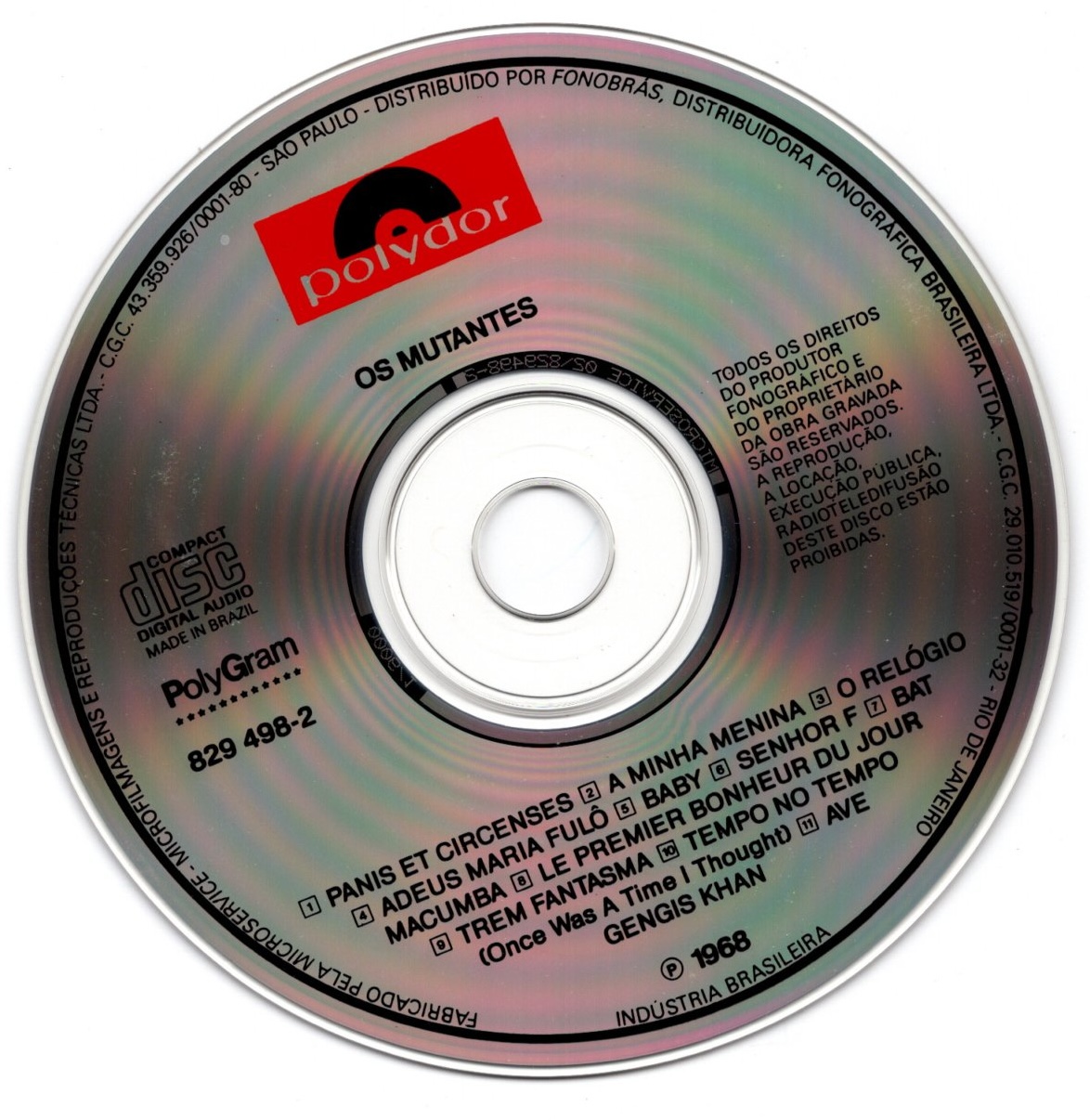 Os Mutantes - Os Mutantes encarte