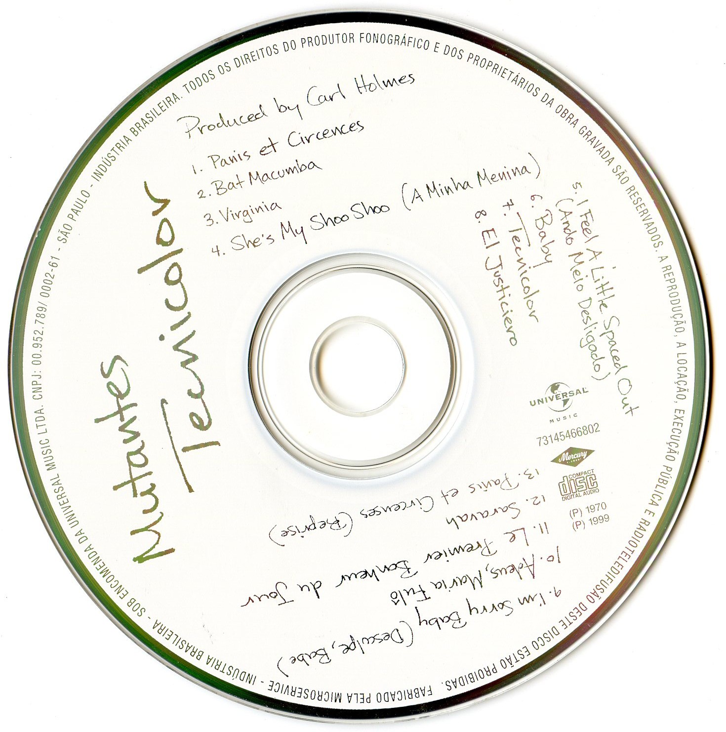 Os Mutantes - Tecnicolor encarte