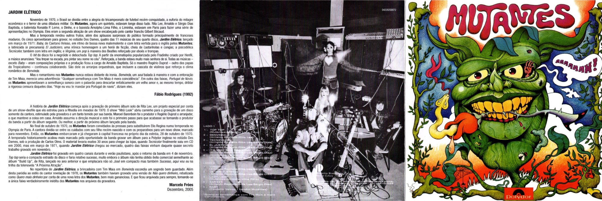 Os Mutantes - Jardim Elétrico encarte