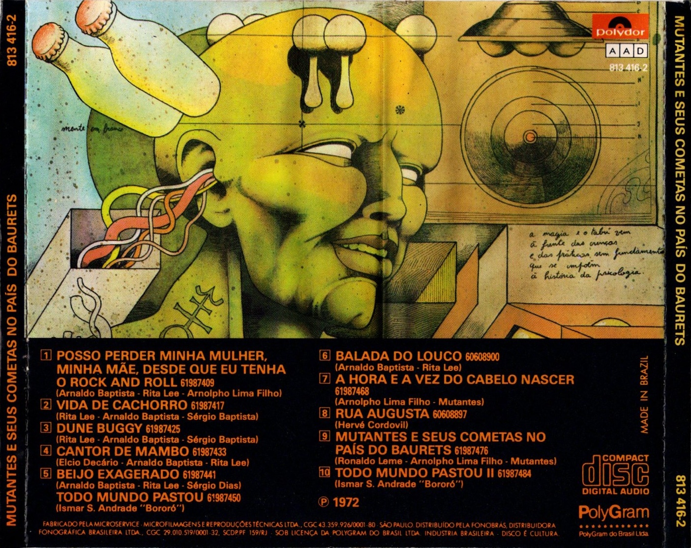 Os Mutantes - Mutantes E Seus Cometas No País Do Baurets encarte