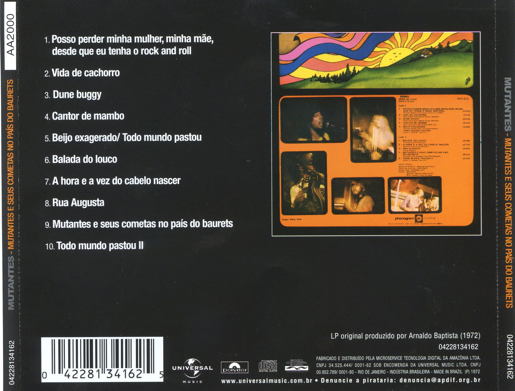 Os Mutantes - Mutantes E Seus Cometas No País Do Baurets encarte