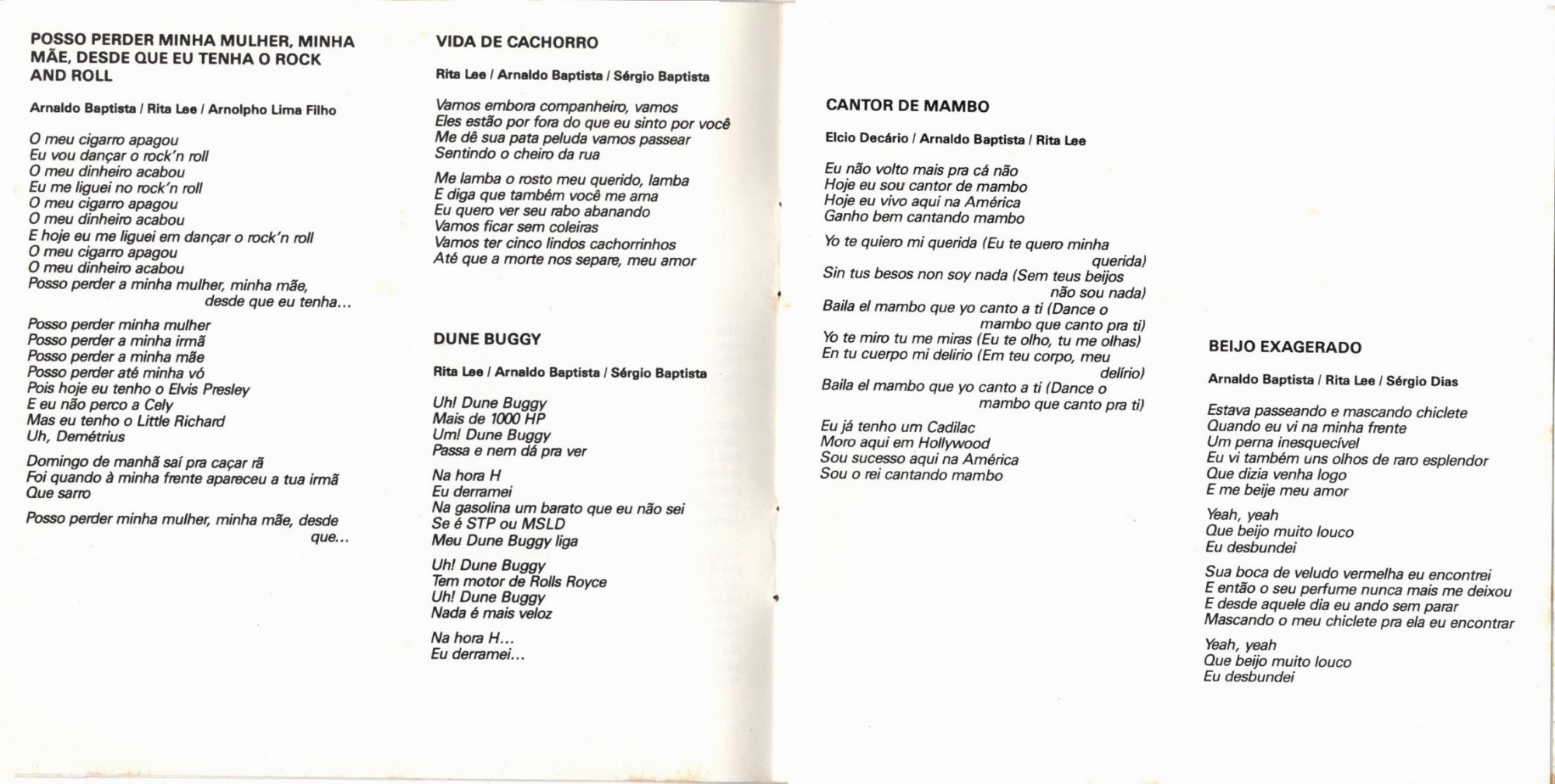 Os Mutantes - Mutantes E Seus Cometas No País Do Baurets encarte