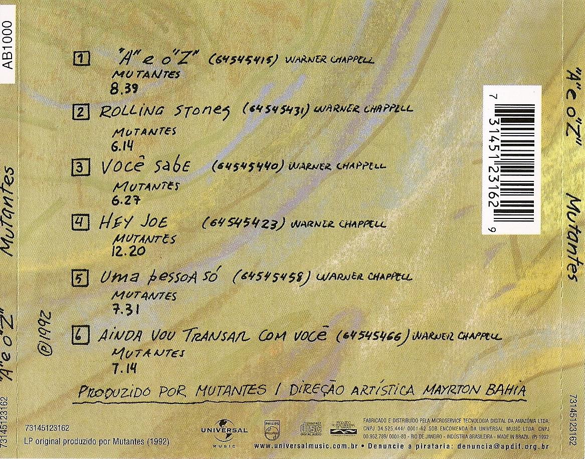 Os Mutantes - O "A" E O "Z" encarte