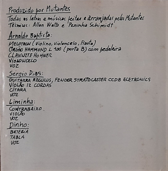 Os Mutantes - O "A" E O "Z" encarte