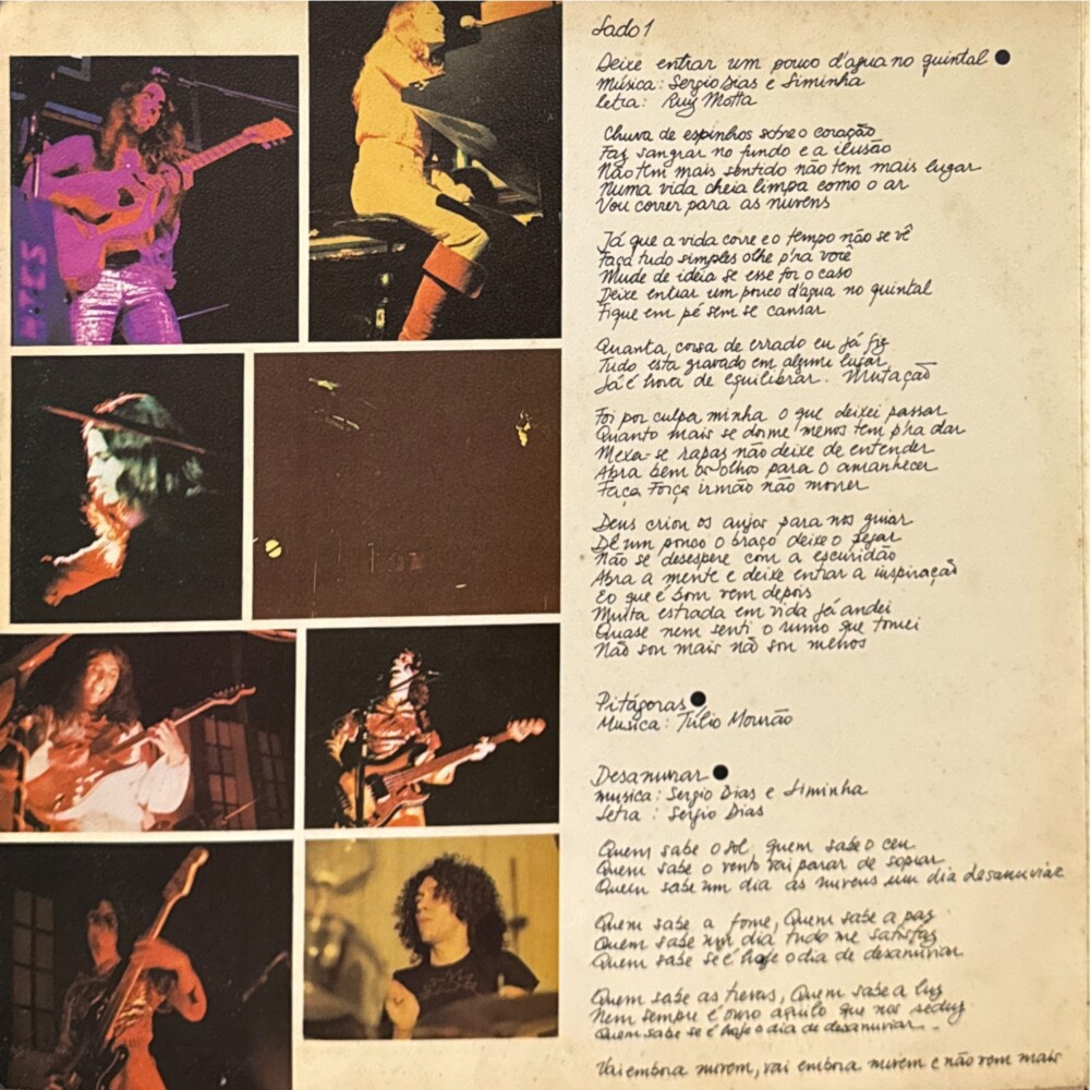 Os Mutantes - Tudo Foi Feito Pelo Sol encarte
