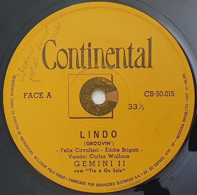Gemini II - Lindo (Groovin') encarte