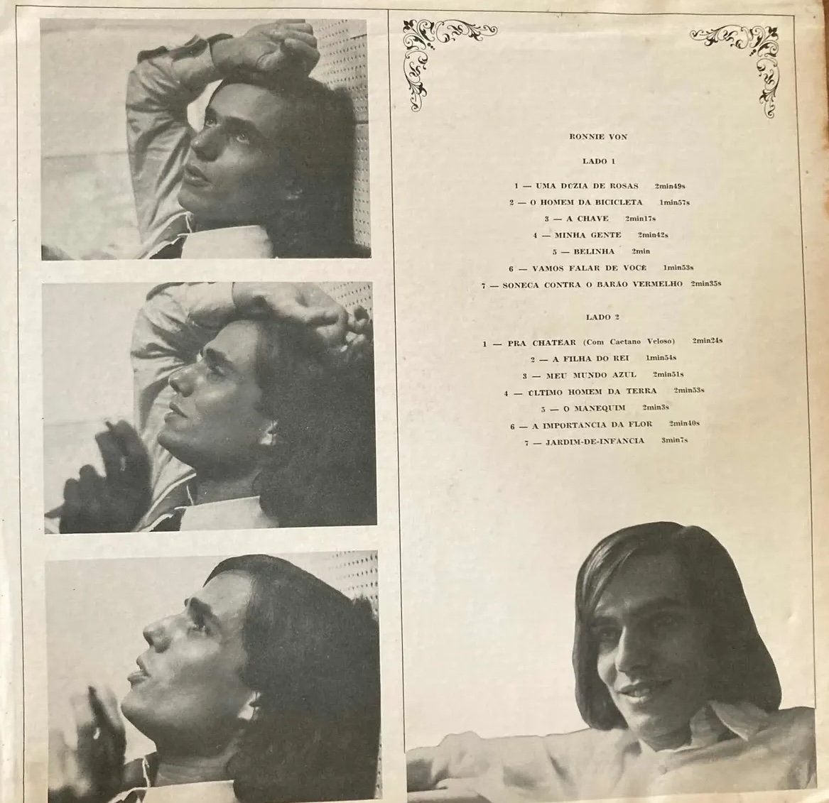 Ronnie Von - Ronnie Von Nº 3 encarte
