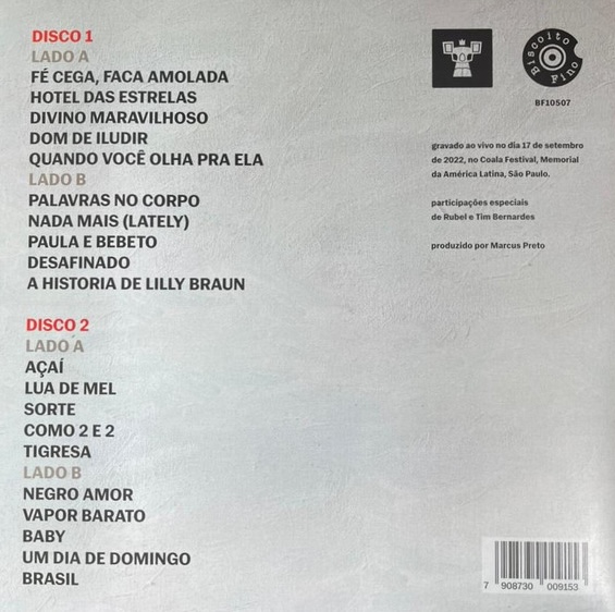 Gal Costa - As Várias Pontas de uma Estrela: Ao Vivo no Coala encarte