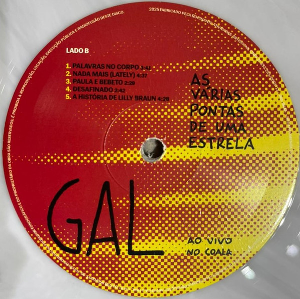 Gal Costa - As Várias Pontas de uma Estrela: Ao Vivo no Coala encarte