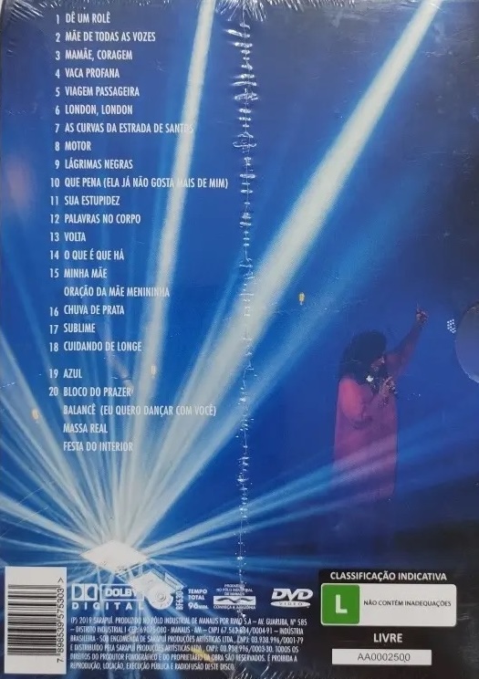 Gal Costa - A Pele do Futuro Ao Vivo encarte