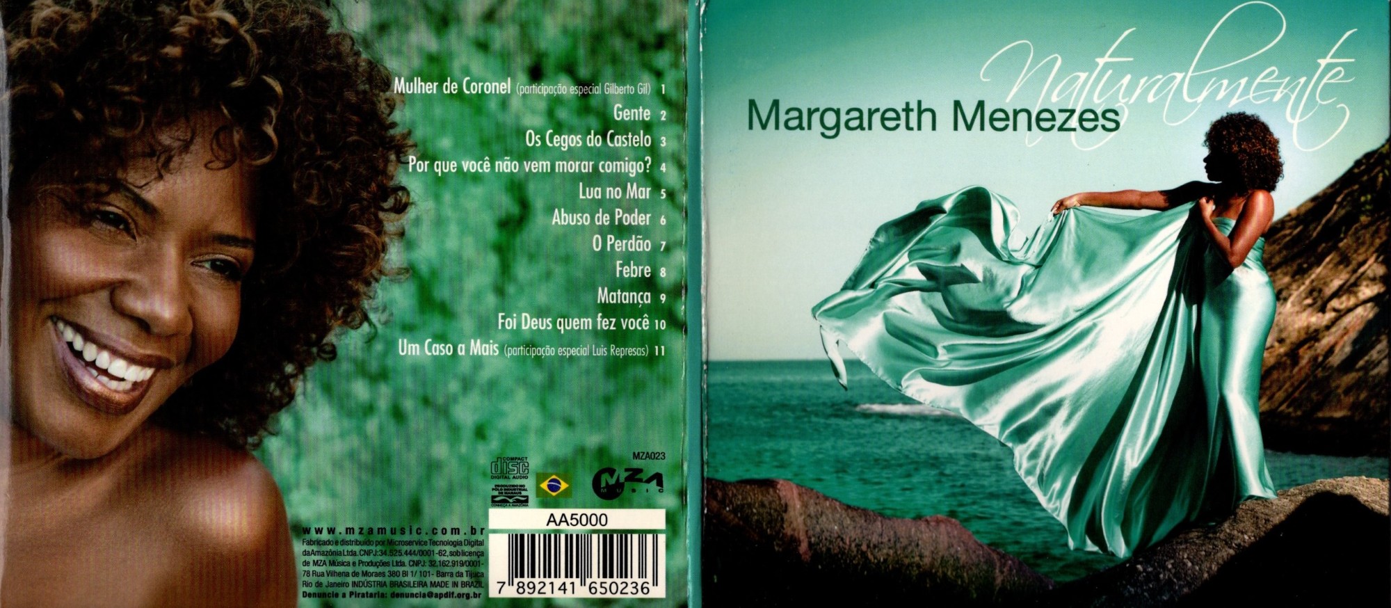 Margareth Menezes - Naturalmente encarte