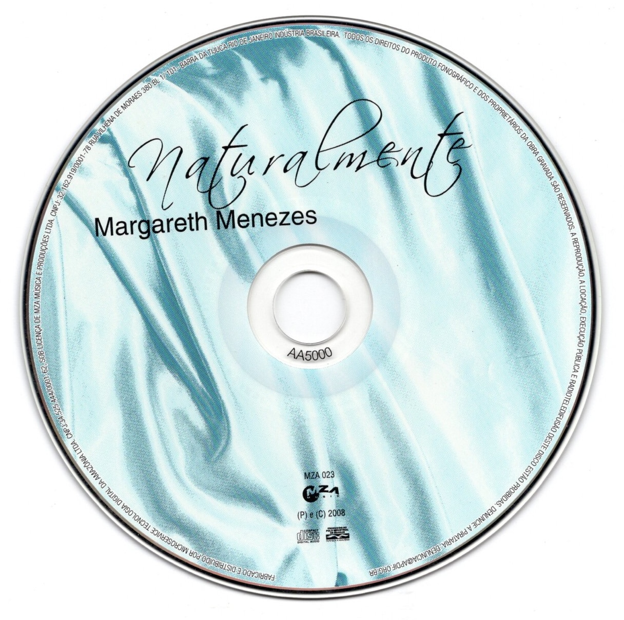 Margareth Menezes - Naturalmente encarte