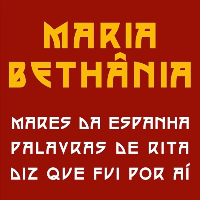Maria Bethânia - Mares da Espanha / Palavras de Rita / Diz Que Fui Por Aí (Single Digital) encarte