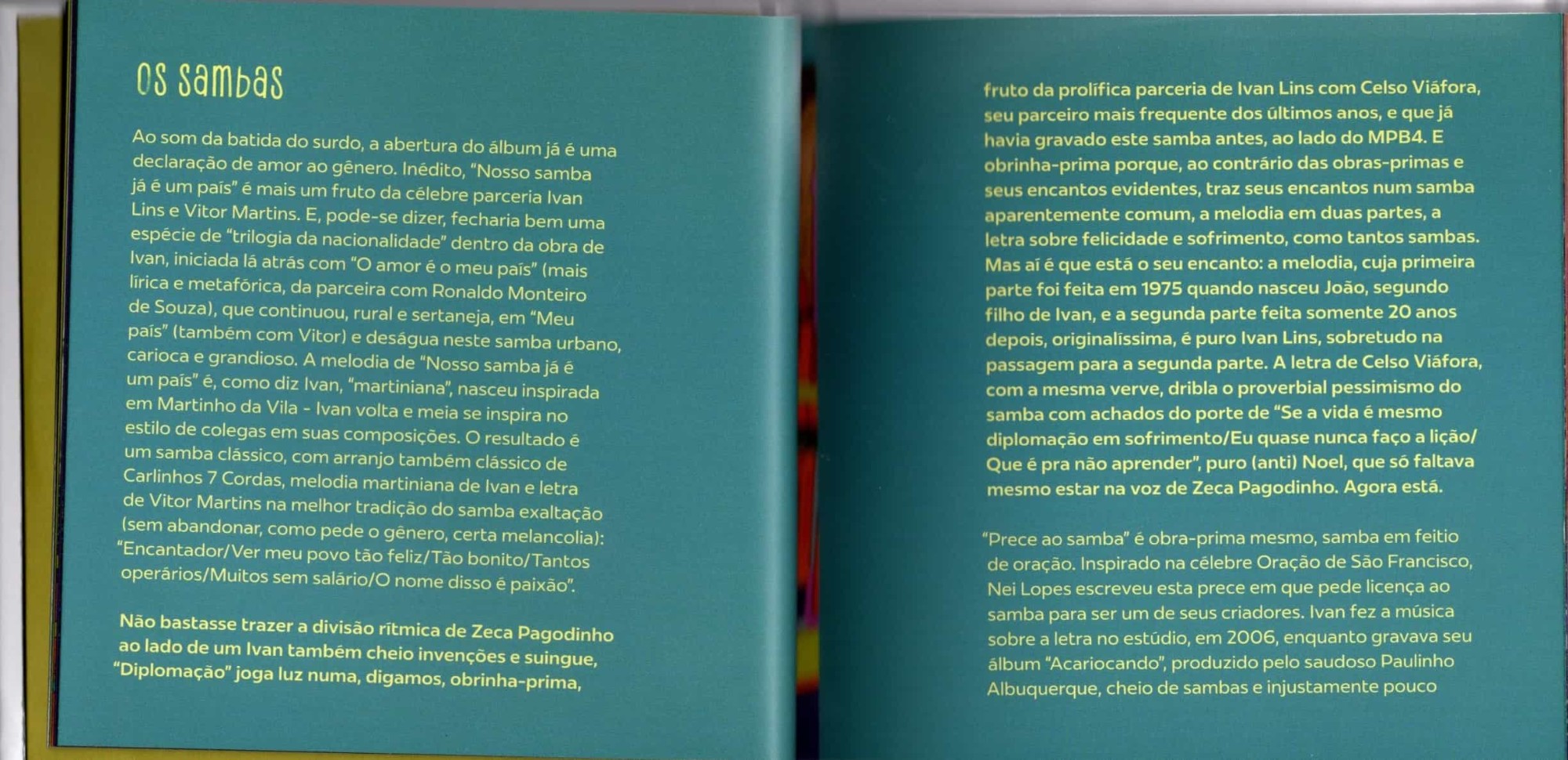 Ivan Lins - Sambadouro encarte