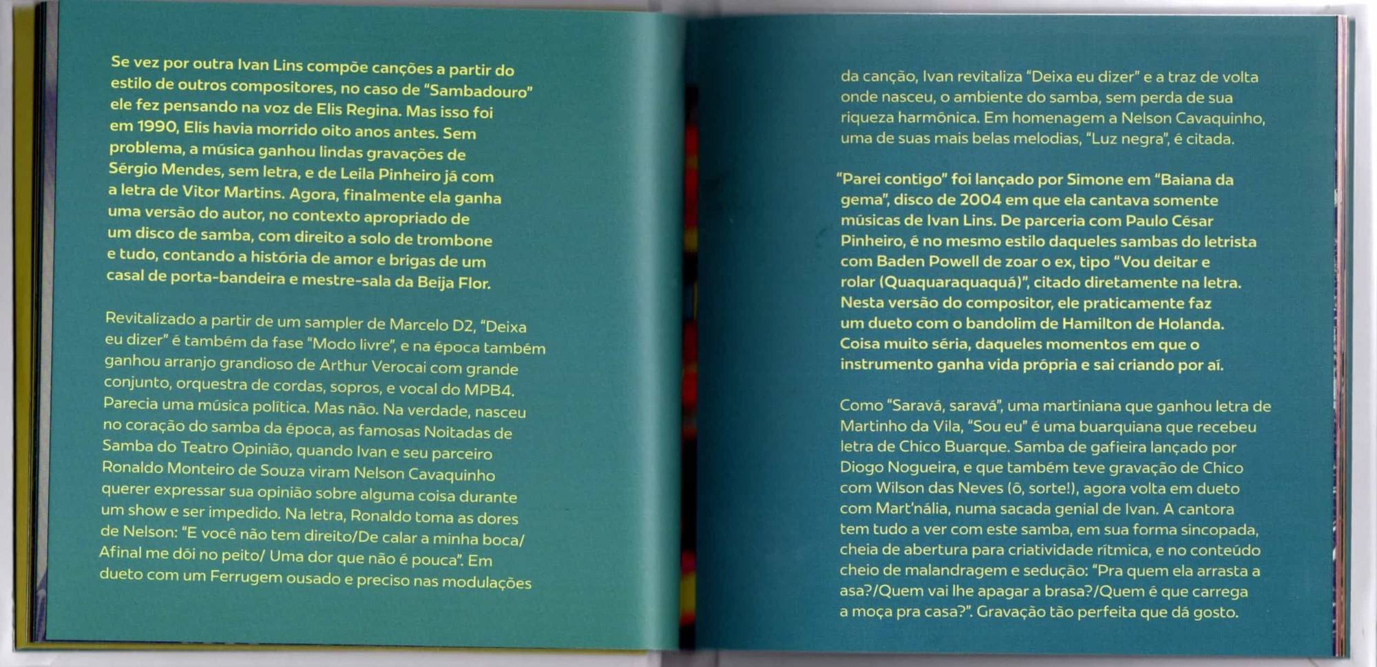 Ivan Lins - Sambadouro encarte