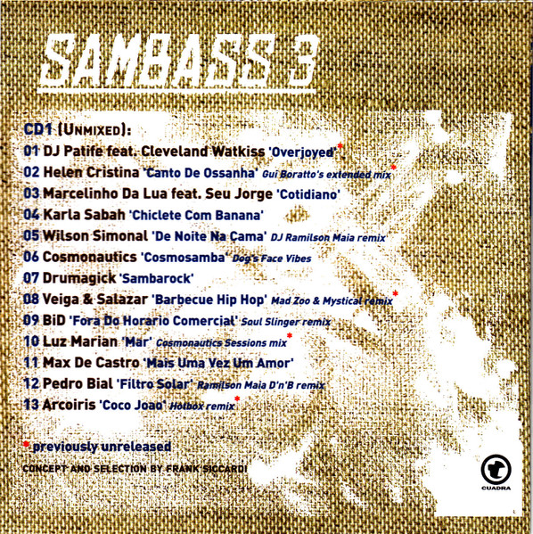 Sambass 3 (The Hottest Brazilian D'n'B Grooves) encarte