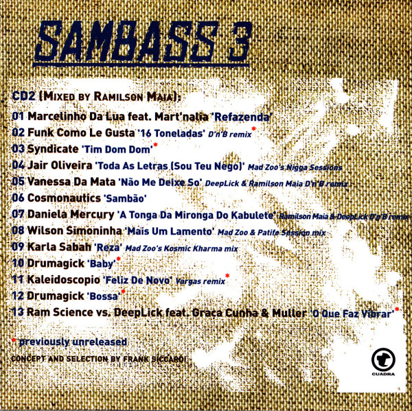 Sambass 3 (The Hottest Brazilian D'n'B Grooves) encarte